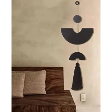 Stylish IOWER Black Metal Wall Decor for Modern Homes