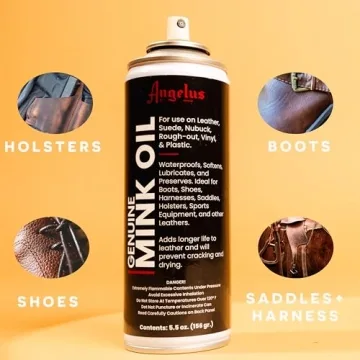 Angelus Mink Oil Conditioner Spray for Leather Protection