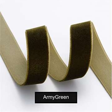 Velvet Ribbon, 3/8 Inch x 10 Yard Velvet Ribbon,Use for Wedding Party Decoration, Floral Crafts,Home...