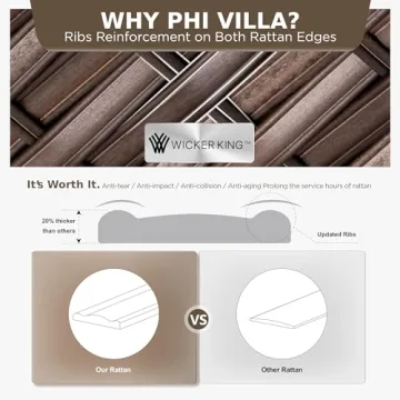 Stunning PHI VILLA 12 Pieces Patio Set for Outdoor Happiness