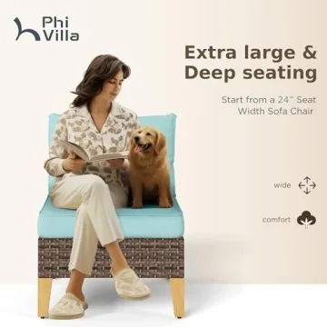 Stunning PHI VILLA 12 Pieces Patio Set for Outdoor Happiness