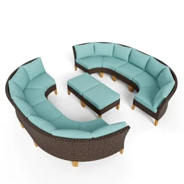 Stunning PHI VILLA 12 Pieces Patio Set for Outdoor Happiness