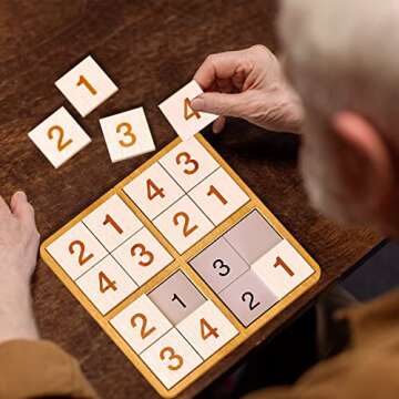 Keeping Busy Wooden Sudoku Game with Templates | Dementia Activities for Seniors | Alzheimers Activities for Dementia Patients | Busy Boxes for Dementia Patients | Activities for Elderly with Dementia