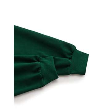 Verdusa Women's Long Sleeve Drop Shoulder Drawstring Crop Hoodie Sweatshirt