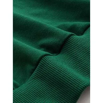 Verdusa Women's Long Sleeve Drop Shoulder Drawstring Crop Hoodie Sweatshirt