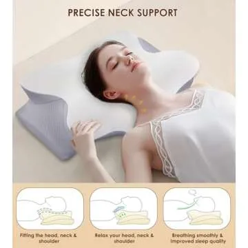 FAIORD Cervical Pillow: Memory Foam for All Sleepers