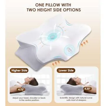 FAIORD Cervical Pillow: Memory Foam for All Sleepers