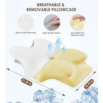 FAIORD Cervical Pillow: Memory Foam for All Sleepers