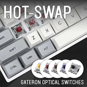 EPOMAKER SK61 61 Keys HOT SWAPPABLE Mechanical Gaming Keyboard