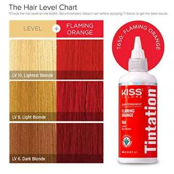 Kiss Tintation Flaming Orange Semi-Permanent Hair Color