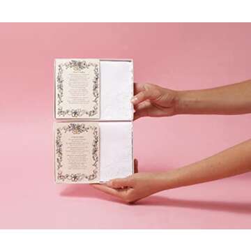 Wedding Handkerchief Poetry Hankie for Brides with Gift Box