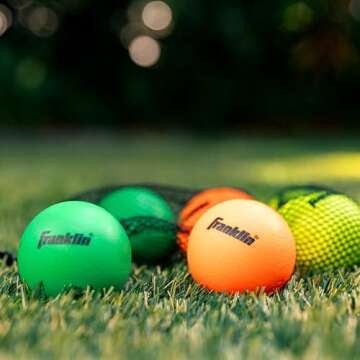 Franklin Kids Lacrosse Balls - Perfect for Beginners - Pack of 6