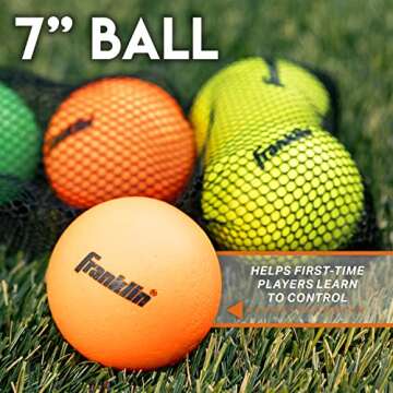 Franklin Kids Lacrosse Balls - Perfect for Beginners - Pack of 6