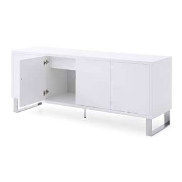ZURI Furniture Neve Sideboard with Storage - White