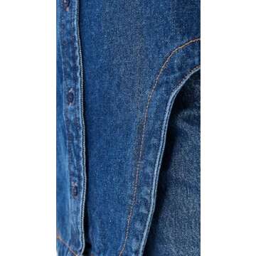 Lioness Women's Off Duty Denim Shirt, Dark Denim, Blue, M