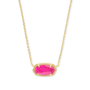 Kendra Scott Elisa Pendant Necklace 14k Gold-Plated Azalea