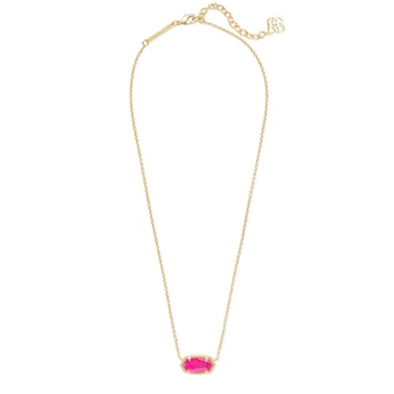Kendra Scott Elisa Pendant Necklace 14k Gold-Plated Azalea