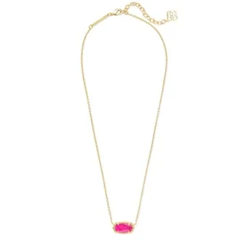 Kendra Scott Elisa Pendant Necklace 14k Gold-Plated Azalea