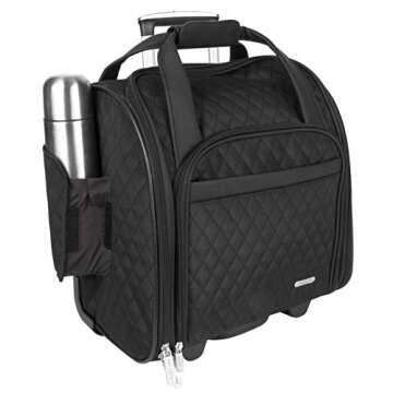 Travelon Wheeled Underseat Carry-on With Back-Up Bag