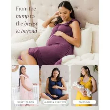 Kindred Bravely Stylish Maternity Gown for Labor & Delivery