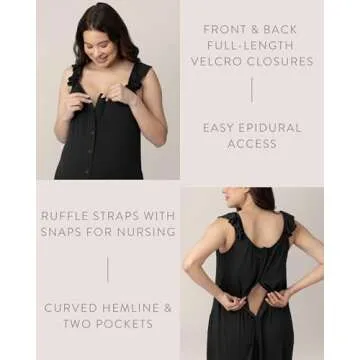 Kindred Bravely Stylish Maternity Gown for Labor & Delivery