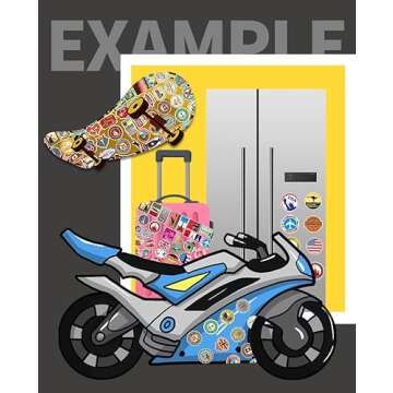 Travel City Sticker Pack - 100 Unique Travel Stickers