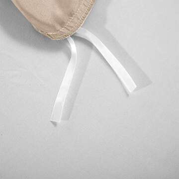 AiMay 3 Piece Satin Duvet Cover Set Bedding Sets (No Comforter Include) Luxury Rich Silk Silky Super Soft Solid Color Reversible Stain-Resistant Wrinkle Free (King, Taupe)