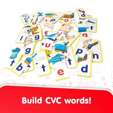 Junior Learning CVC Puzzles - Fun Phonics Jigsaw Learning