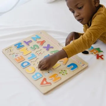 Melissa & Doug Wooden Alphabet Sound Puzzle for Kids