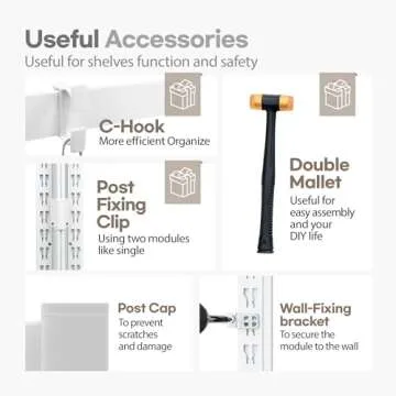 HOMEDANT House 5-Tier Laminated Boltless Metal Shelving Unit Adjustable Storage Utility Rack Heavy Duty Shelves Organization Multipurpose Shelf Kitchen Garage Pantry Closet 2Pack