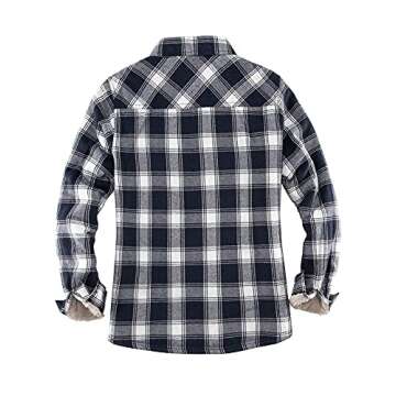 ThCreasa Women’s Sherpa Lined Flannel Jacket - Cozy Stylish Wear