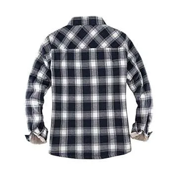 ThCreasa Women’s Sherpa Lined Flannel Jacket - Cozy Stylish Wear
