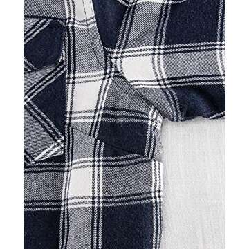 ThCreasa Women’s Sherpa Lined Flannel Jacket - Cozy Stylish Wear