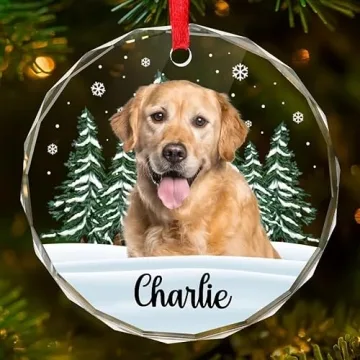 Custom Glass Christmas Ornaments for Pet Lovers 2024