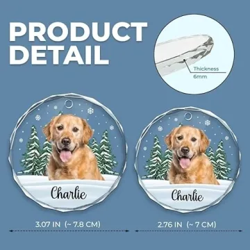 Custom Glass Christmas Ornaments for Pet Lovers 2024