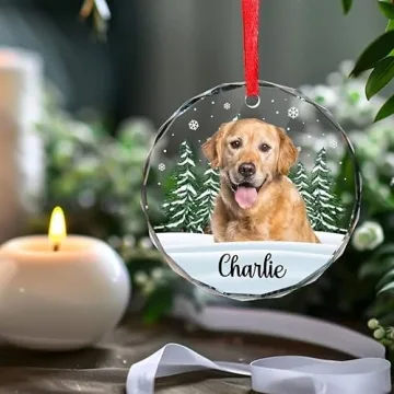 Custom Glass Christmas Ornaments for Pet Lovers 2024