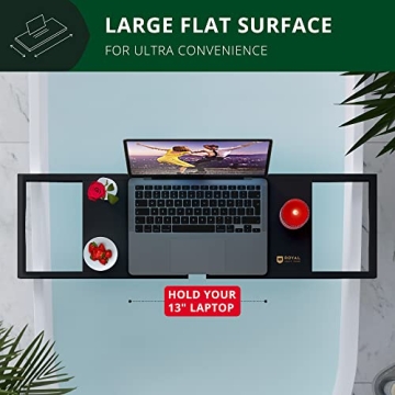 Premium Adjustable Bamboo Bathtub Caddy for Luxury Baths