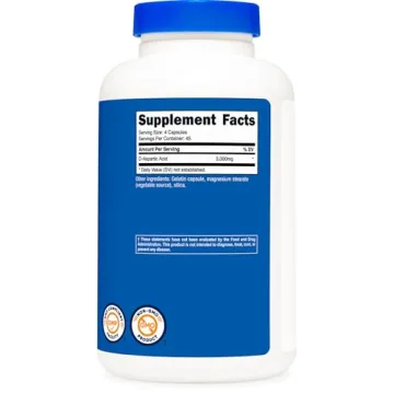 Nutricost D-Aspartic Acid 3000mg Capsules for Peak Performance