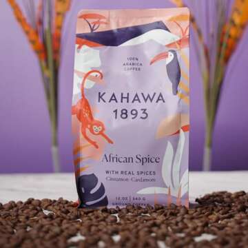 KAHAWA 1893-100% Arabica Beans - Medium Roast Coffee, Fresh Roasted, Whole Bean. 12oz