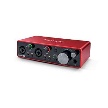Focusrite Scarlett 2i2 Studio Bundle: Full Recording Setup with Software