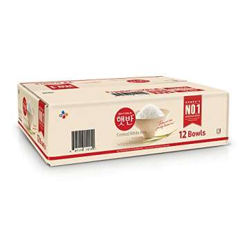 CJ Instant Rice: Cooked White Hetbahn, Gluten-Free & Vegan, Instant & Microwaveable, No Preservative...