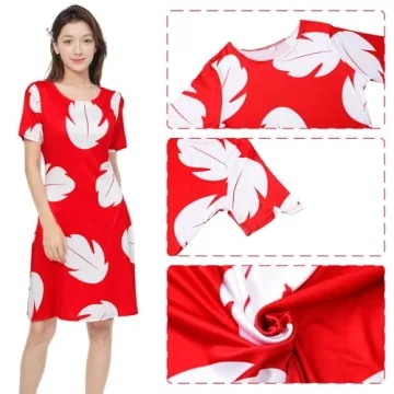 EchoElce Hawaiian Dress Costume for Women and Girls