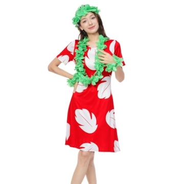 EchoElce Hawaiian Dress Costume for Women and Girls