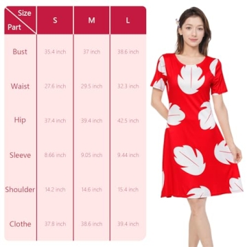 EchoElce Hawaiian Dress Costume for Women and Girls