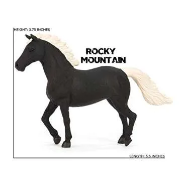 Terra by Battat – 6 Pcs 6" Horse Toys – Plastic Animal Figures Horses – Realistic Mustang Figurines – Collectible Horse Gift for Kids 3+ – Horse Party Decorations