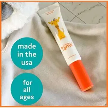 T is for Tame Hair Taming Wand for Flyaways, Frizz - Natural & Vegan Kids Haircare Styling Wand - Slick Back Smoothing Stick for Baby & Toddler - Anti-Frizz, Flyaway Hair Tamer - 1 Pack