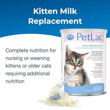 Pet-Ag PetLac Powder for Kittens - 10.5 oz - Kitten Milk Replacement Powder for Kittens Newborn to S...