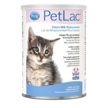 Pet-Ag PetLac Powder for Kittens - 10.5 oz - Kitten Milk Replacement Powder for Kittens Newborn to Six Weeks Old - Easy to Digest