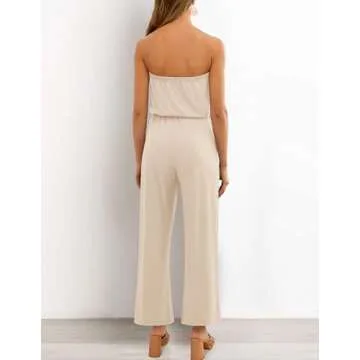 ZESICA Women's Elegant Off Shoulder Jumpsuit for Every Occasion