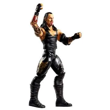 WWE Undertaker Action Figure in 6-inch Scale with Articulation & Ring Gear Series #100